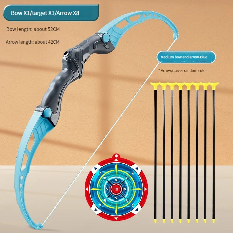 52Cm Kids Archery Bow and Arrow Set - Fun Outdoor Shooting Toy with Target for Boys and Girls - Perfect Gift for Young Archers!