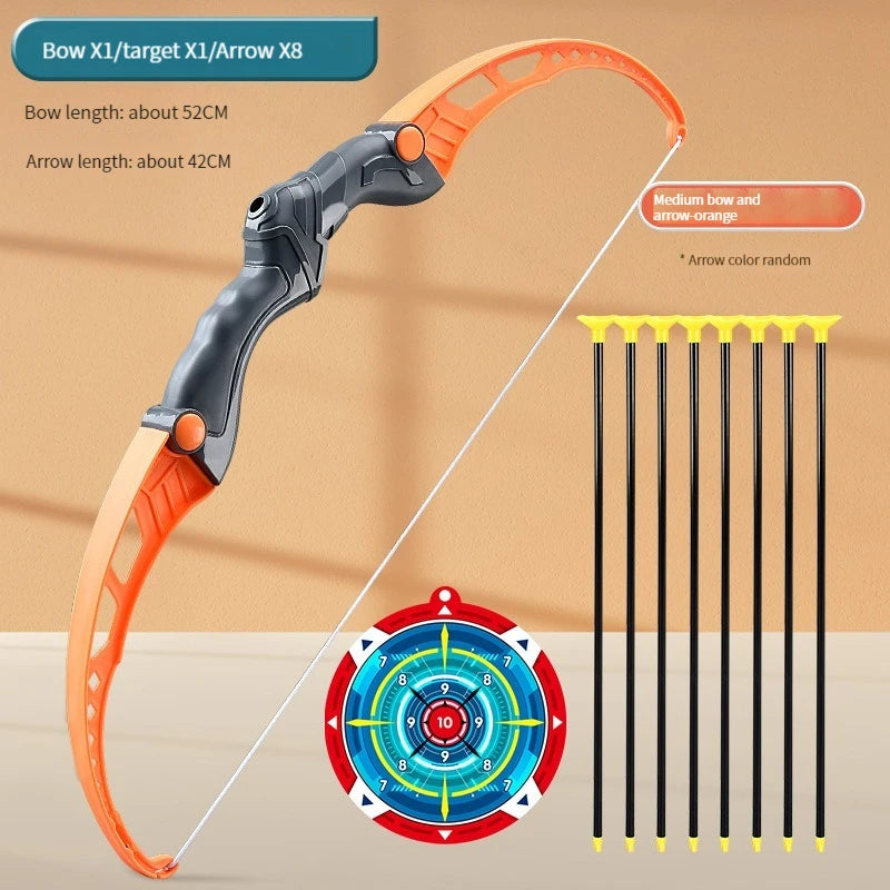 52Cm Kids Archery Bow and Arrow Set - Fun Outdoor Shooting Toy with Target for Boys and Girls - Perfect Gift for Young Archers!