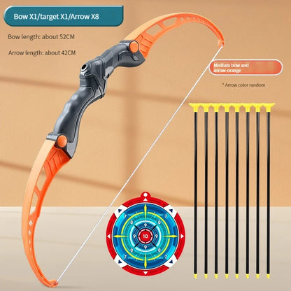 52Cm Kids Archery Bow and Arrow Set - Fun Outdoor Shooting Toy with Target for Boys and Girls - Perfect Gift for Young Archers!
