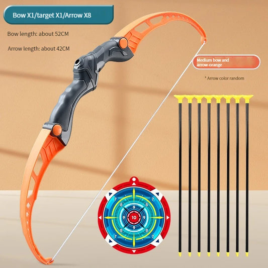 52Cm Kids Archery Bow and Arrow Set - Fun Outdoor Shooting Toy with Target for Boys and Girls - Perfect Gift for Young Archers!